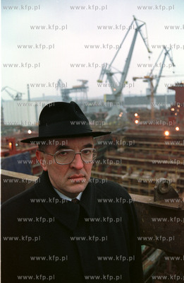 Janusz Szlantaprezes zarzadu Stocznia Gdynia S.A.18.01.2001fot....