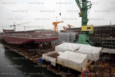Stocznia Remontowa Shipbuilding SA. w Gdansku. Wodowanie...