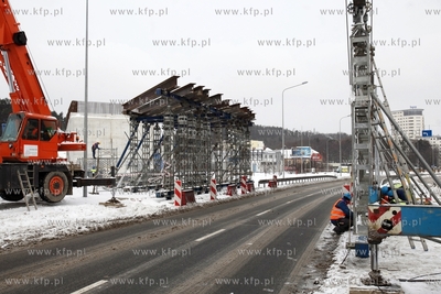 Budowa wiaduktu Pomorskiej Kolei Metropolitalnej nad...