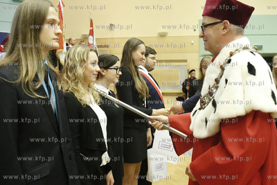 Aula wydziału Prawa i Administracji Uniwersytetu Gdańskiego....