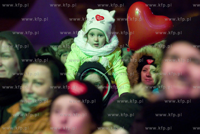 Gdańsk. Targ Węglowy. Wielki Final Orkiestry Swiatecznej...
