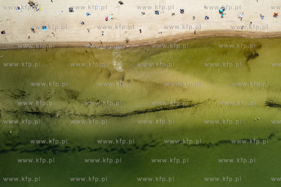 Plaża w Gdańsku Jelitkowie. Zakaz kąpieli po pożarze...