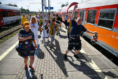 Kościerzyna. XXV Światowy Zjazd Kaszubów. Przyjazd...