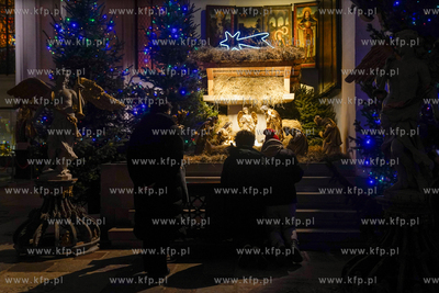 Szopka Bożanarodzeniowa w kościele Mariackim w Gdańsku....
