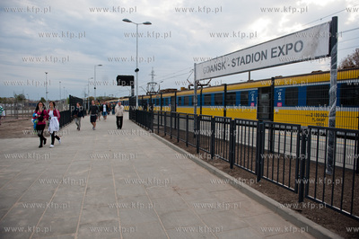 Gdansk. Kibice zespolu Lechii Gdansk po raz pierwszy...