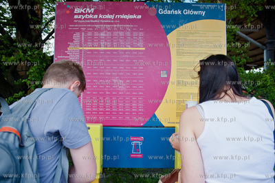 Gdansk. Dworzec Glowny PKP. Kasownik do biletow.
10.05.2012
fot....