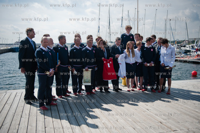 Sopot - molo. Przystan Jachtowa. Uroczystosc slubowania...