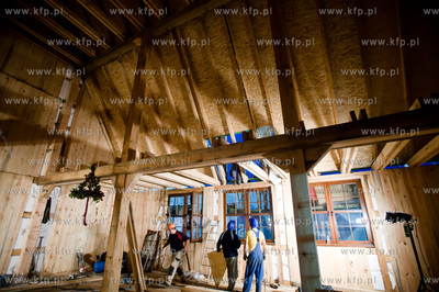 Skarszewy. Proba zbudowania drewnianego kosciola w...