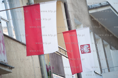 Gdynia. Flagi narodowe wywieszone z okazji swiat majowych.
03.05.2014
fot....