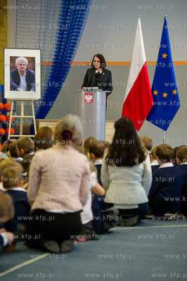 Gdansk. Uroczystosc nadania imienia Arkadiusza Arama...