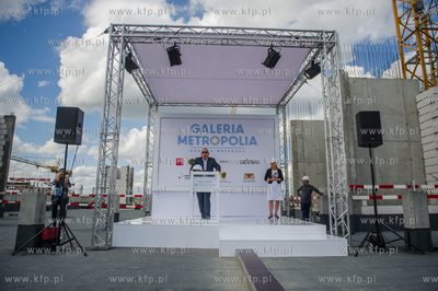 Gdansk. Wrzeszcz. Uroczystosc zawieszenia wiechy na...