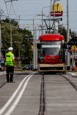 Gdansk. Morena. PIerwszy, probny przejazd nowo wybudowana...