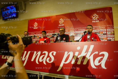 Gdansk. Stadion Energa. Konferencja prasowa poprzedzajaca...
