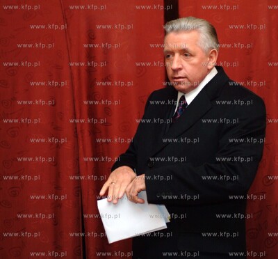 Wybory samorzadowe 2006 na Pomorzu. Nz Andrzej Lepper...