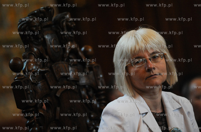 Gdansk. Dwor Artusa. Wreczenie Medali sw. Wojciecha...