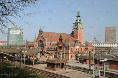 Dworzec Kolejowy Gdansk Glowny widok od strony ul....