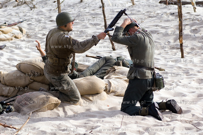 Operacja D Day - byla przedmiotem inscenizacji na plazy...