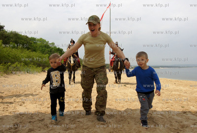 Na plaży w Gdańsku-Brzeźnie odbył się w Warriors...