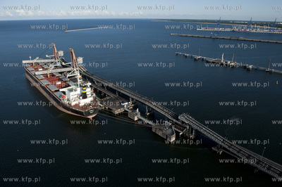 Port Gdansk z lotu ptaka, nz Port Polnocny i terminal...