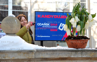 Gdansk, Dlugi Targ. Otwarcie wystawy Ogrod Kulturalny...