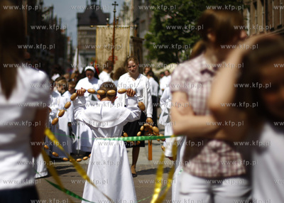 Gdansk. Sw. Bozego Ciala. Nz procesja ulicami starowki.
11.06.2009
fot....