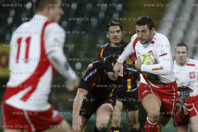 Gdansk. Stadion przy ul. Traugutta. Mecz rugby dywizji...