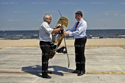 Sopot. Zatoka Sztuki. Prezydent Miasta Sopotu Jacek...