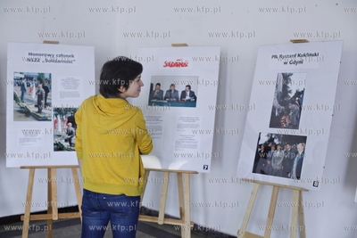 Siedziba NSZZ Solidarnosc w Gdansku.Otwarcie wystawy...