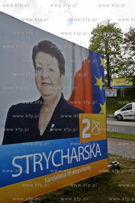 Billboard wyborczy Henryki Strycharskiej Krzywonos...