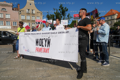 Targ Rybny w Gdańsku Protest aktywistów z Fundacji...