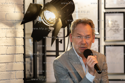 Sopot. Spotkanie u Filmowców. Nz. Mirosław Baka....