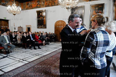 Gdansk. Ratusz Glownomiejski. Dzien Edukacji Narodowej....