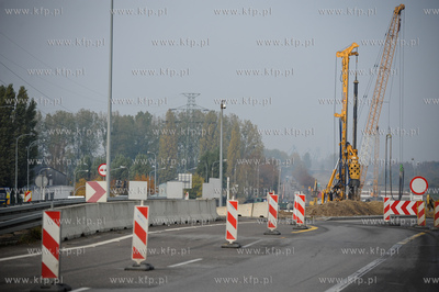 Gdansk. Budowa Trasy Sucharskiego - zadanie II od wezla...