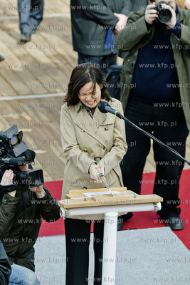 Gdansk. Stocznia Remontowa Shipbulding SA. Chrzest...