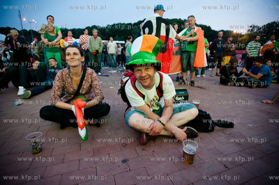 Gdansk. Fanzone - Strefa Kibica na Placu Zebran Ludowych....