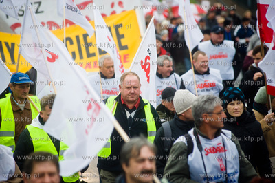 Gdansk. Manifestacja niezadowolonia, zorganizowana...