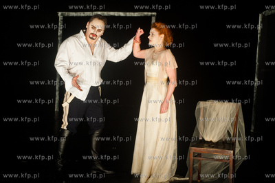 Gdansk. Teatr Wybrzeze. Proba spektaklu pt. Martwe...