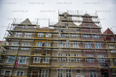 Gdansk. Spotkanie z dziennikarzami, prezentujace postep...