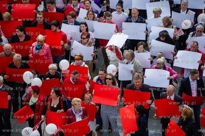 Sopot. Marsz poparcia dla Prezydenta Bronislawa Komorowskiego...