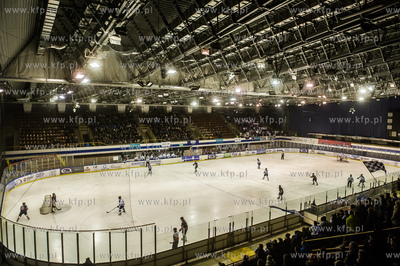 Gdańsk. Hala Oliwia. Polska Hokej Liga. Mecz o utrzymanie...