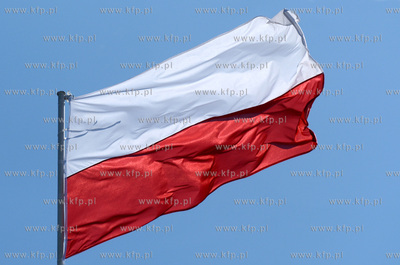 Polska flaga. 10.05.2008 fot. Pawel Marcinko / KFP.PL