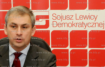 Gdynia. Konferencja prasowa SLD, w ktorej udzial wzial...