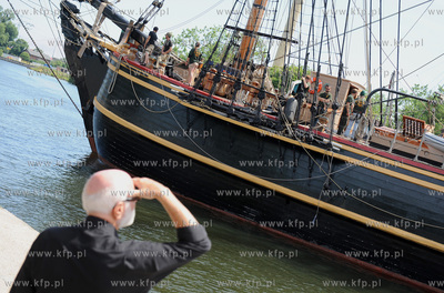 Gdansk. HMS Bounty, replika XVIII wiecznego zaglowca...