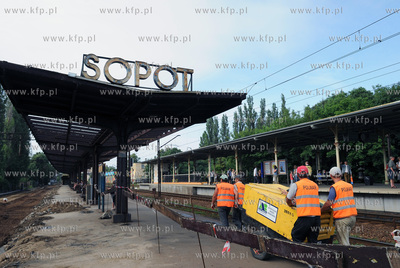 Sopot. Remont dworca glownego w Sopocie. 22.07.2011...