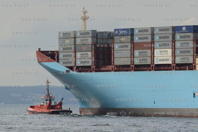 Najwiekszy kontenerowiec swiata Maersk Mc-Kinney Moller...