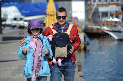 Gdynia. Katarzyna Cichopek-Hakiel i Marcin Mroczek...