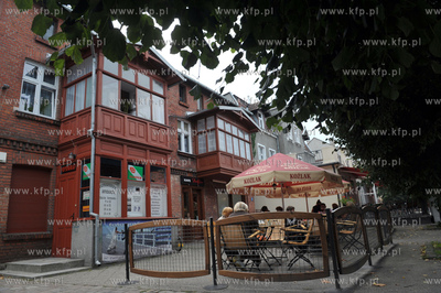 Gdansk Oliwa. Cafe Delfin na ul. Opata Jacka Rybinskiego....