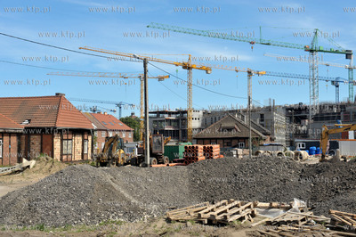 Gdansk Wrzeszcz. Tereny zburzonego osiedla na ul. Nad...