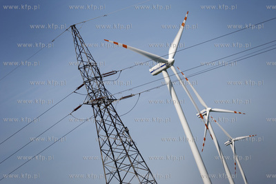 Elektrownia wiatrowa w okolicach Jastrzebiej Gory....