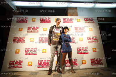 Gdansk. Budynek Not. Precasting do programu telewizji...